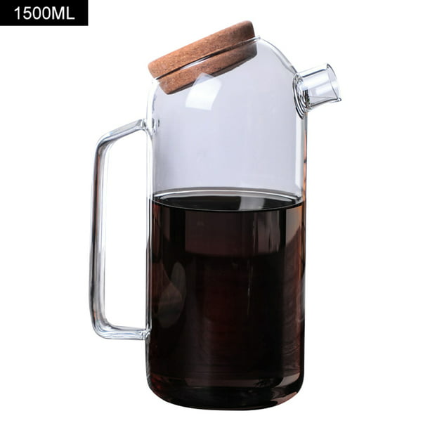 Heat Resistant Glass Teapot Clear Coffee Kettle Large Filtering Tea Pot Jug